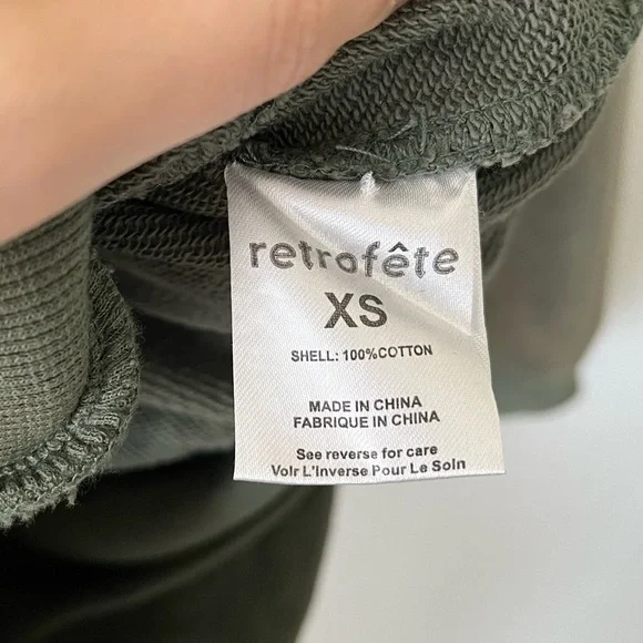 NWT RETROFETE Desreen Asymmetrical Sweater Dress in Army Green Women's Size XS - Picture 12 of 16